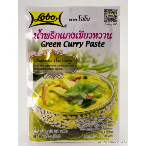 Lobo Zöld Curry Paszta, 50gr