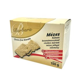   Barbara Mézes Jellegű Teasütemény Étbevonó Talppal 150g, gluténmentes, tejmentes, szójamentes