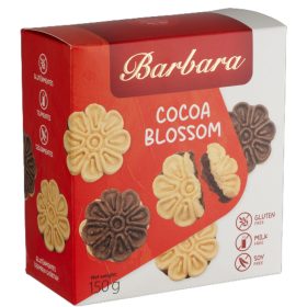   Barbara Kakaós Krémmel Töltött Omlós Keksz 150g, gluténmentes, tejmentes, szójamentes