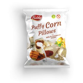   Balila Puffy Corn Tej-fahéj ízű krémmel (75%) töltött gluténmentes kukorica párnácska 70g