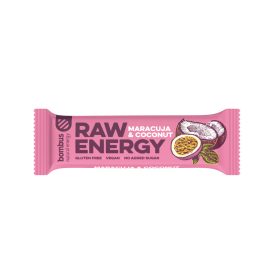   Bombus Raw Energy maracuja és kókusz gluténmentes szelet 50g