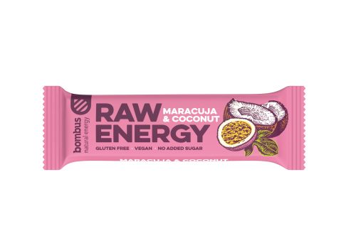 Bombus Raw Energy maracuja és kókusz gluténmentes szelet 50g