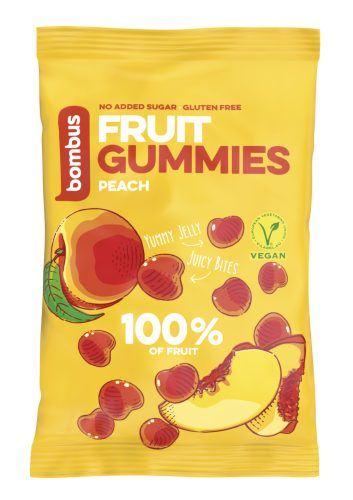 Bombus Fruit E. gummies őszibarackos gyümölcscukorkák