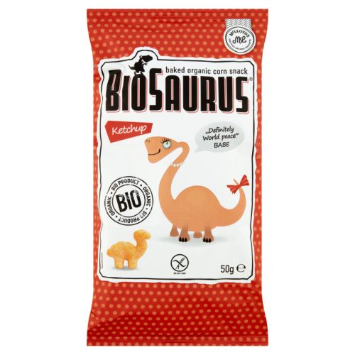 Biopont Kukoricás snack, ketchupos BIO 50 g (BioSaurus Babe)