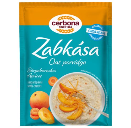 Cerbona Sárgabarackos zabkása hozz.cuk.nélk, édesítőszerrel 50g