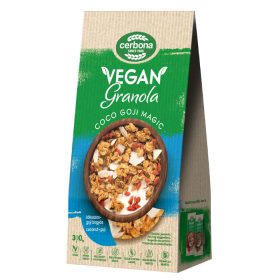   Cerbona vegán Kókuszos-goji bogyós granola müzli, hozzáadott cukor nélkül 300 g