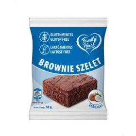   Family Heart Brownie szelet kókuszos 30gr - gluténmentes, laktózmentes