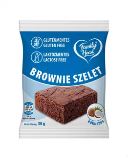 Family Heart Brownie szelet kókuszos 30gr - gluténmentes, laktózmentes