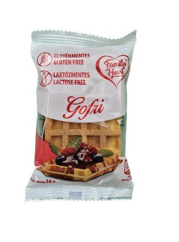 Family Heart Gofri 24g  - gluténmentes, laktózmentes