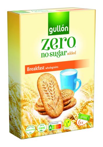 Gullon ZERO – Többgabonás cukormentes reggeliző keksz 216 gr