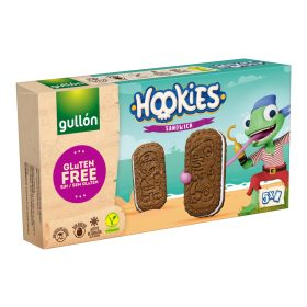   Gullon HOOKIES gluténmentes kakaós szendvicskeksz krém töltelékkel 230 gr (5 x 46 gr)