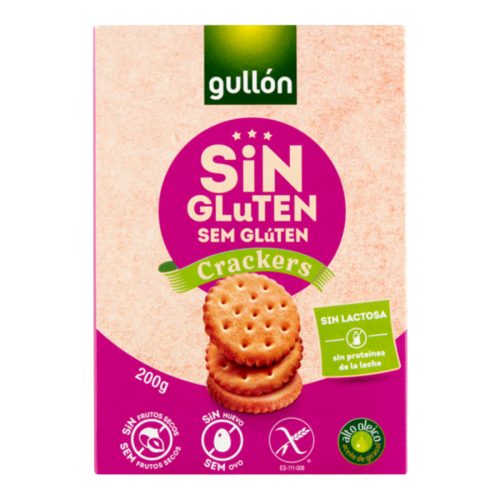 Gullon Gluténmentes cracker, kréker keksz 200g