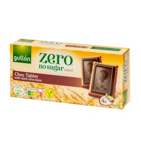 Gullon Choco Tablet cukormentes étcsokoládés keksz 150 gr