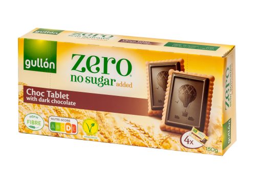 Gullon Choco Tablet cukormentes étcsokoládés keksz 150 gr