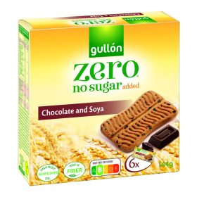   Gullon ZERO – Snack csokis keksz hozzáadott cukor nélkül 144 gr