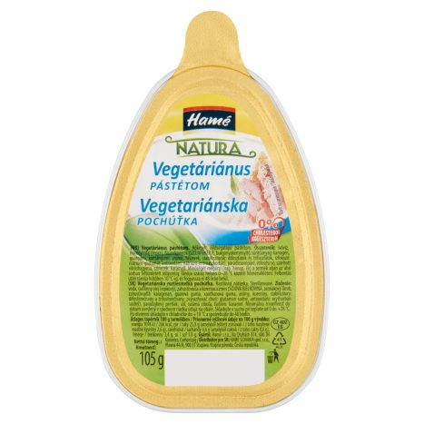 Hamé Natura vegetáriánus pástétom natúr 105g