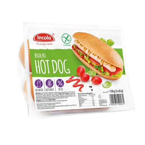 Incola Gluténmentes Hot-dog kifli 130g