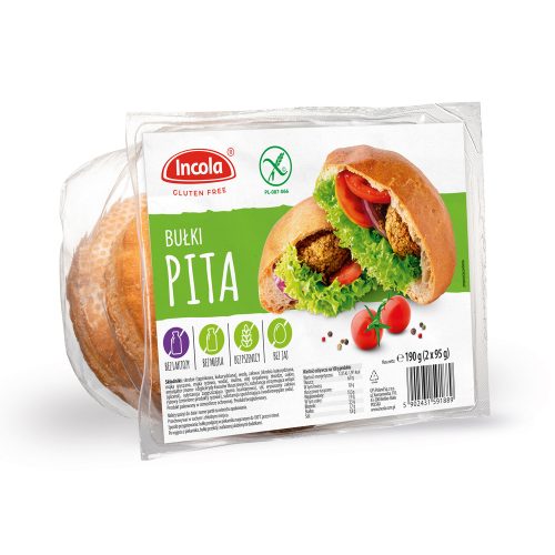 Incola Pita glutén-, laktóz-, tej- és tojásmentes 190g