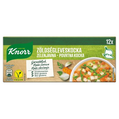 Knorr kocka 120g zöldségleves, gluténmentes