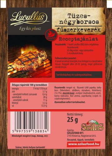 Lucullus BBQ 25g tüzes-négyborsos