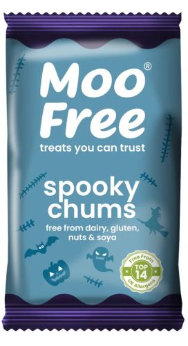Moo Free vegán, gluténmentes Halloween Spooky Chums csokoládé szelet 15 g
