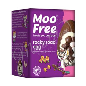   Moo Free Húsvéti Tejmentes Nagy Csokoládé Tojás Rocky Road (tejmentes, vegán, gluténmentes) 85 g