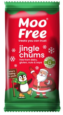 Moo Free vegán, gluténmentes Jingle Chums csokoládé szelet 15 g