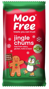 Moo Free vegán, gluténmentes Jingle Chums csokoládé szelet 15 g