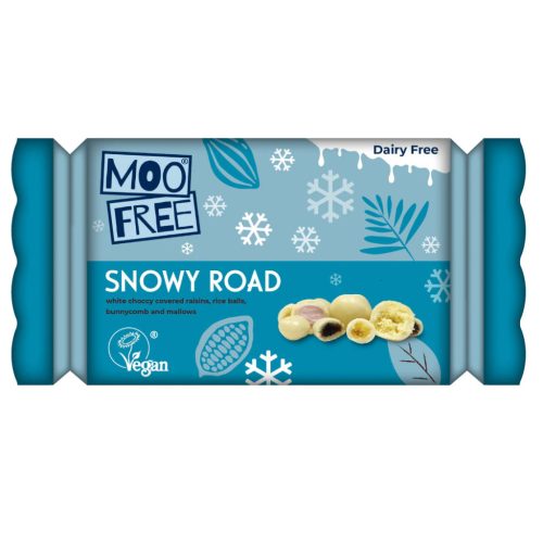 Moo Free Snowy Road vegán, gluténmentes csokoládé drazsé válogatás 100 g