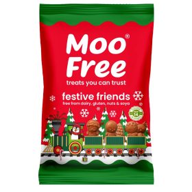   Moo Free Choccy Rocks -  Karácsonyi barátok tejmentes figurák (vegán, gluténmentes) 35 g