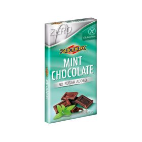   QUICKBURY Mentolos Étcsokoládé cukormentes, gluténmentes 75g
