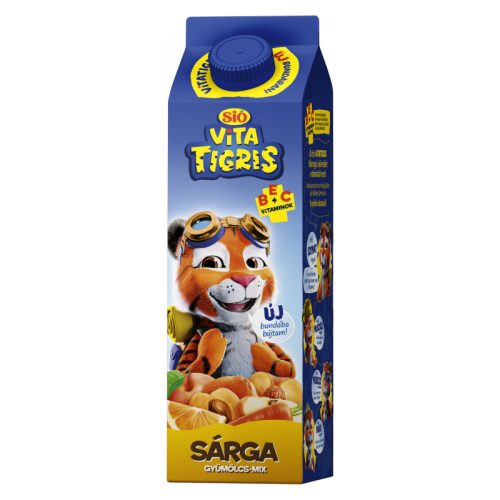 Sió Vitatigris Sárga vegyes gyümölcsital - 1 liter
