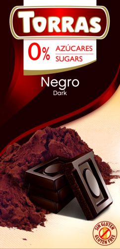 Torras gluténmentes étcsokoládé hozzáadott cukor nélkül 75g