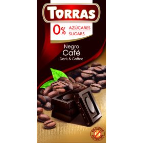   Torras gluténmentes kávés étcsokoládé hozzáadott cukor nélkül 75g
