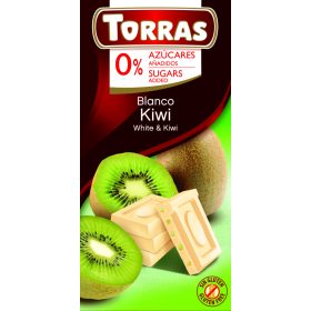   Torras gluténmentes kiwis fehércsokoládé hozzáadott cukor nélkül 75g