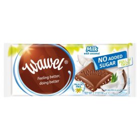 Wawel No added Sugar Prémium tejcsokoládé kókusszal 90g